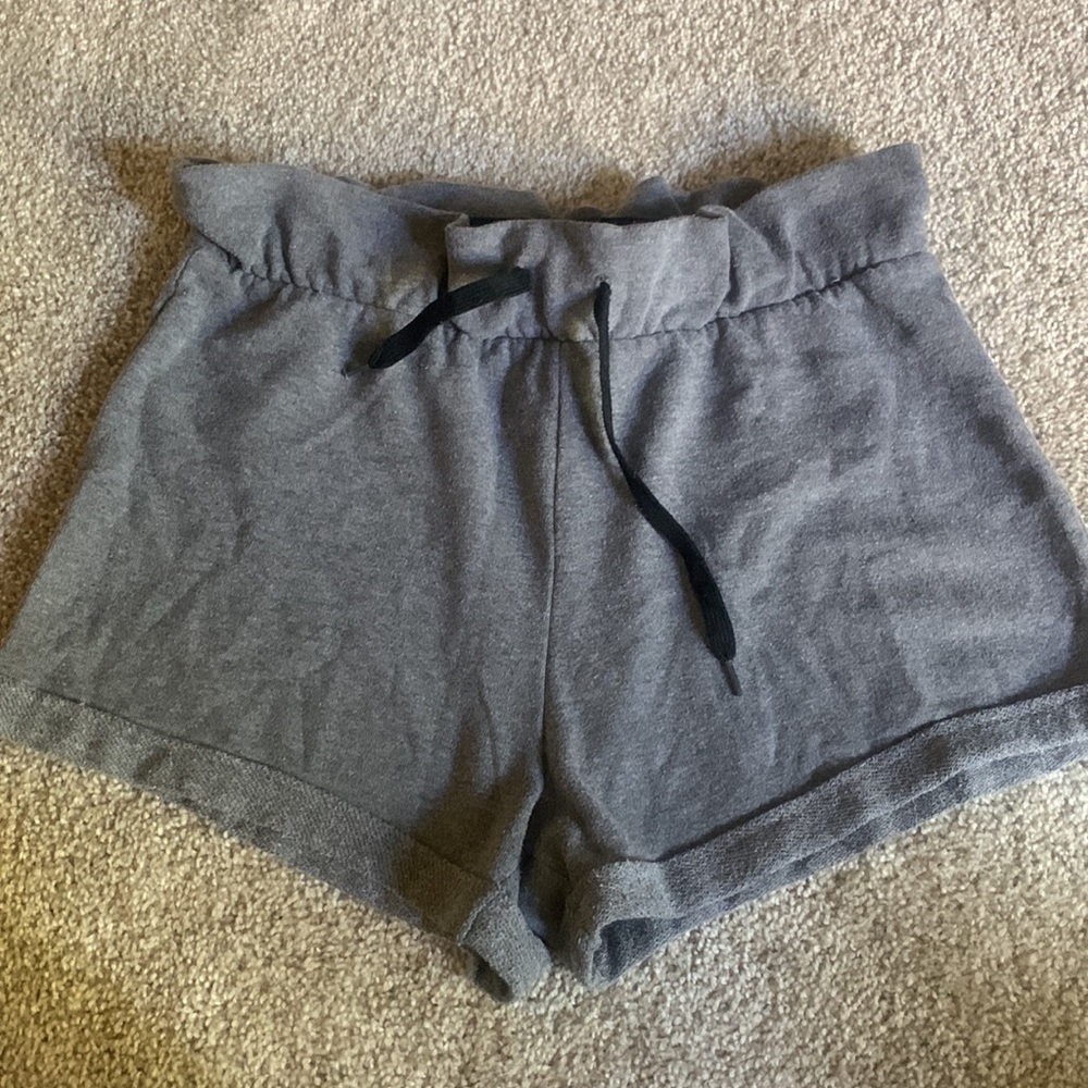 Fila Women’s Gray Tie Front Athletic shorts, tennis, running, yoga